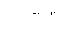 E-BILITY