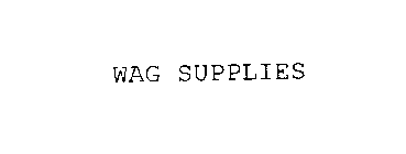 WAG SUPPLIES