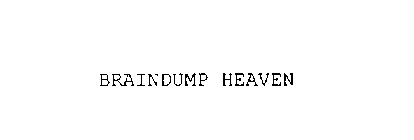 BRAINDUMP HEAVEN