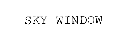 SKY WINDOW