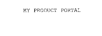 MY PRODUCT PORTAL