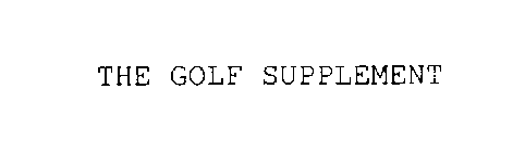 THE GOLF SUPPLEMENT