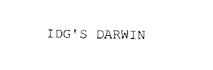 IDG'S DARWIN