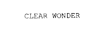 CLEAR WONDER