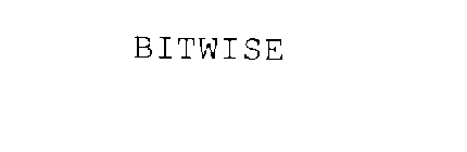 BITWISE