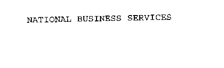 NATIONAL BUSINESS SERVICES