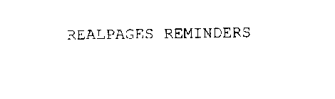 REALPAGES REMINDERS