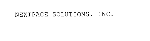 NEXTPACE SOLUTIONS, INC.