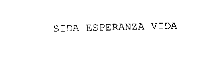 SIDA ESPERANZA VIDA