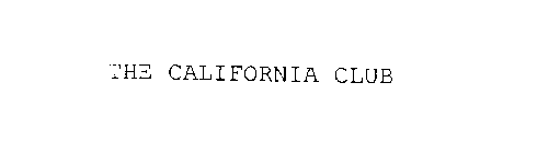 THE CALIFORNIA CLUB