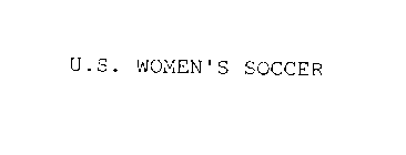U.S. WOMEN'S SOCCER