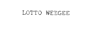 LOTTO WEEGEE