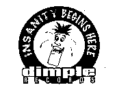 INSANITY BEGINS HERE DIMPLE RECORDS