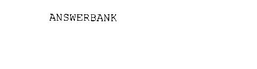 ANSWERBANK