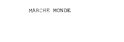 MARCHE MONDE