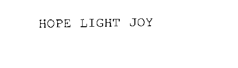 HOPE LIGHT JOY