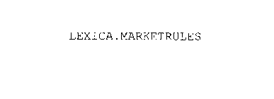 LEXICA.MARKETRULES