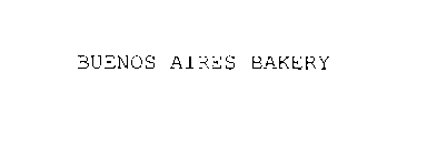 BUENOS AIRES BAKERY