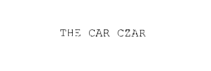 THE CAR CZAR