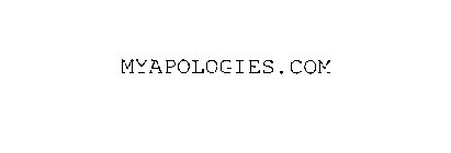 MYAPOLOGIES.COM