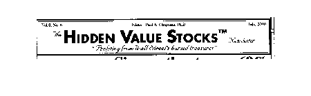 HIDDEN VALUE STOCKS