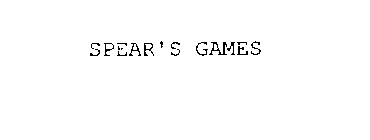 SPEAR'S GAMES