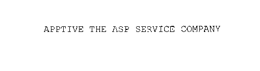APPTIVE THE ASP SERVICE COMPANY