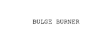 BULGE BURNER