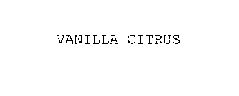 VANILLA CITRUS