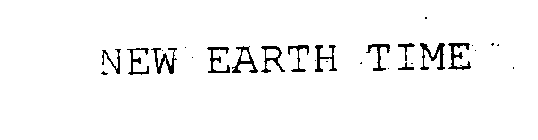 NEW EARTH TIME