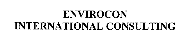 ENVIROCON INTERNATIONAL CONSULTING