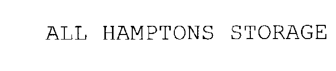 ALL HAMPTONS STORAGE