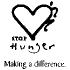 STOP HUNGER MAKING A DIFFERENCE.