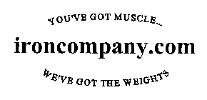 YOU'VE GOT MUSCLE...WE'VE GOT THE WEIGHTS