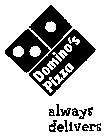 DOMINO'S PIZZA ALWAYS DELIVERS