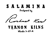 SALAMINA DESIGNED BY ROCKWELL KENT, VERNON KILNS MADE IN U.S.A.