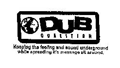 DUB COALITION KEEPING THE FEELING AND SOUND UNDERGROUND WHILE SPREADING IT'S MESSAGE ALL AROUND.