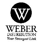 W WEBER DISTRIBUTION YOUR STRONGEST LINK