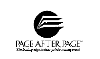 PAGE AFTER PAGE THE LEADING EDGE IN LASER PRINTER MANAGEMENT