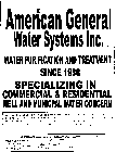 AMERICAN GENERAL WATER SYSTEM