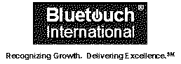 BLUETOUCH INTERNATIONAL RECO-ORGANINZ GROWTH. DELIVERING EXCELLENCE