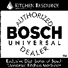 AUTHORIZED BOSCH UNIVERSAL DEALER