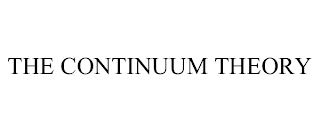 THE CONTINUUM THEORY