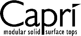 CAPRI MODULAR SOLID SURFACE TOPS