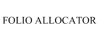 FOLIO ALLOCATOR