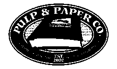 PULP & PAPER CO. STATIONARY POSTCARDS FINE BOOKS PERIODICALS EST. 2002 SNOWSHOE MOUNTAIN