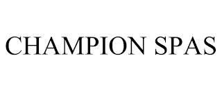 CHAMPION SPAS