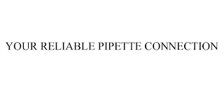 YOUR RELIABLE PIPETTE CONNECTION