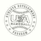 USA BASEBALL ATHLETE DEVELOPMENT PROGRAM
