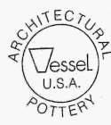 ARCHITECTURAL POTTERY, VESSEL U.S.A.